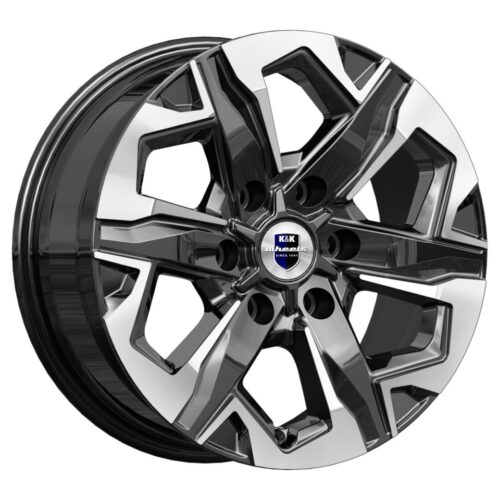 КиК Тейт (КС1050) 7,5R17 6*139,7 ET36 d100,1 Алмаз черный [82189] Fb max 925 kg